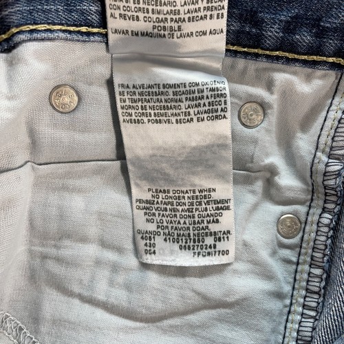 LEVIS 527 Jeans Herren Blau Bootcut Low Rise Baumwolle Denim Hose 34x32 Distressed - Bild 11 von 18