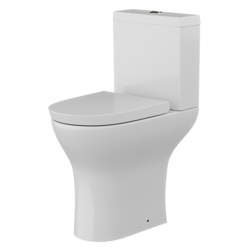 Suite de guardarropa con inodoro acoplado sin borde y lavabo de pedestal completo doble gripe - Imagen 5 de 12