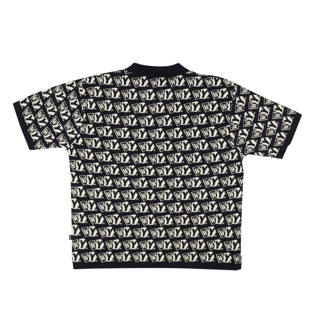 NWT COMPLEXCON X WASTED YOUTH Navy Monogram Knit Polo Sweater Size