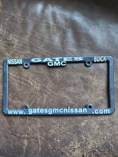 Gates Nissan GMC Buick Windham Connecticut dealer License Plate Frame Plastic - Picture 1 of 7