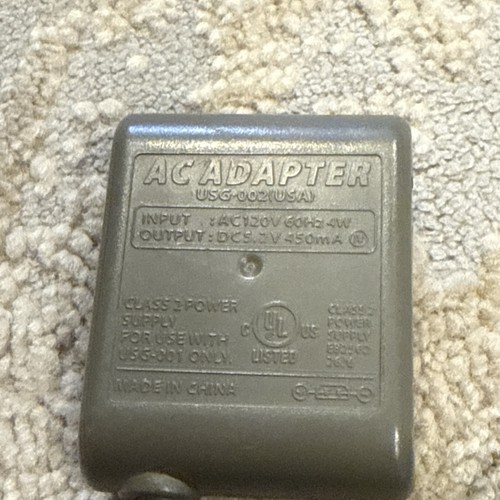Nintendo OEM AC Adapter Charger Nintendo DS Lite USG-002 USG-001 Very Good 0901 - Picture 2 of 5