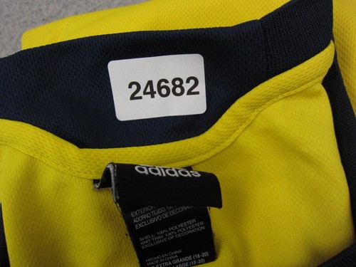Michigan Wolverines Jersey Youth 18-20 Extra Large XL Yellow Basketball Adidas * - Picture 14 of 14