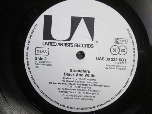 The Stranglers: Black And White. Vinyl-LP, OIS, United Artists, Germany 1978. - Imagen 5 de 5