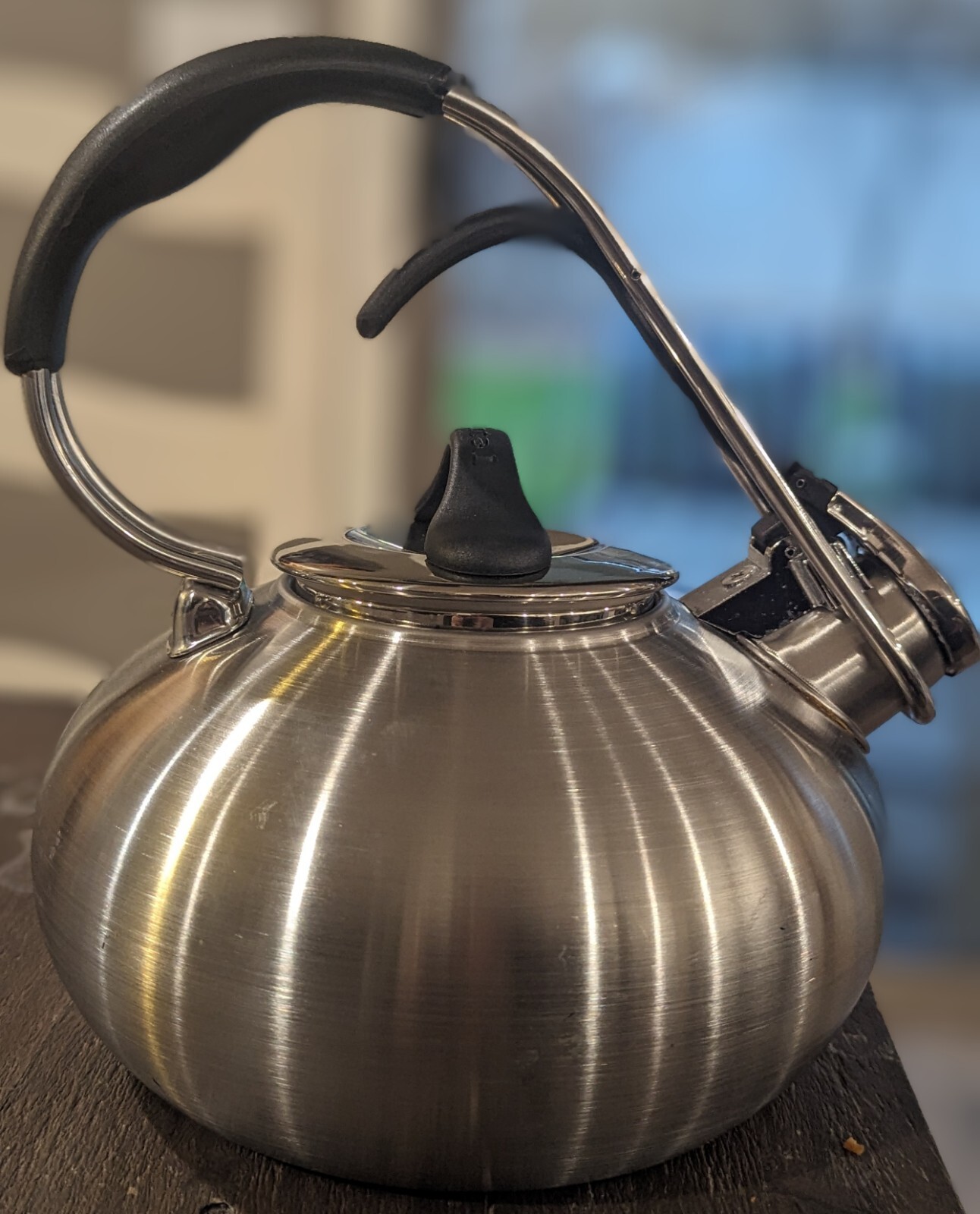 Chantal Whistling Tea Kettle pot 1.8qt Silver Stainless Steel Teapot eBay
