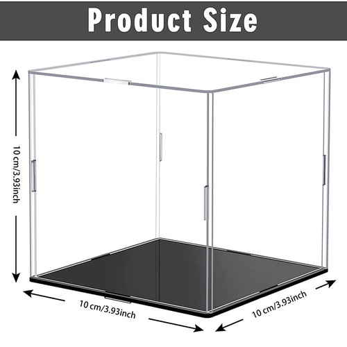 10-25cm Acryl Vitrine Einzelvitrine Plexiglas Schaukasten Klarsicht Sammlerstück - Bild 13 von 16