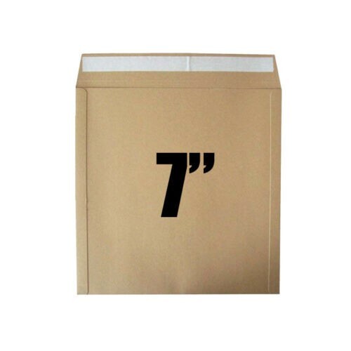 Braun weiß 7" 12" Schallplattenkarten Vinyl Versandtasche Single Schwerlast Abziehversiegelung Neu Posten - Bild 18 von 18