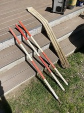 Dietzgen 6595 Site Rite Fluted Aluminum Range Pole 12 Foot 3 Piece