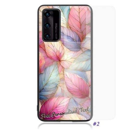 Personalised Text Glass Phone Case For Huawei Mate 40/30/20/10/9/8 Series - Picture 3 of 11