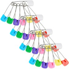 50PCS Safety Pins Diaper Pin Large Colored Nappy Safety Pin Clothes for Craft