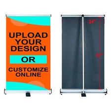 Custom Printing Retractable Banner 24"x40" with Banner Stand and Carry Bag