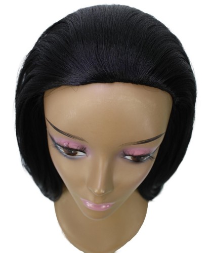 LUXLUXE Leal lockige Schicht 18" Halbperücke Mix Echthaar und Kunstfaser BH-0008 - Bild 19 von 128