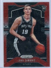 2019-20 Prizm Fast Break Red Disco /125 Luka Samanic RC Knicks #265