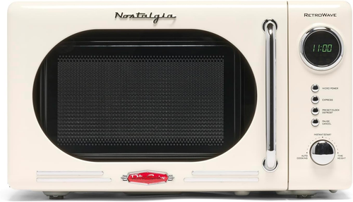 NRMO7IVY6A Retro Compact Countertop Microwave Oven, 0.7 Cu. Ft, Ivory