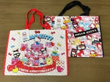 2024 NEW Sanrio Characters Hello Kitty 50th Anniversary Tote Bag Set of 2 JAPAN