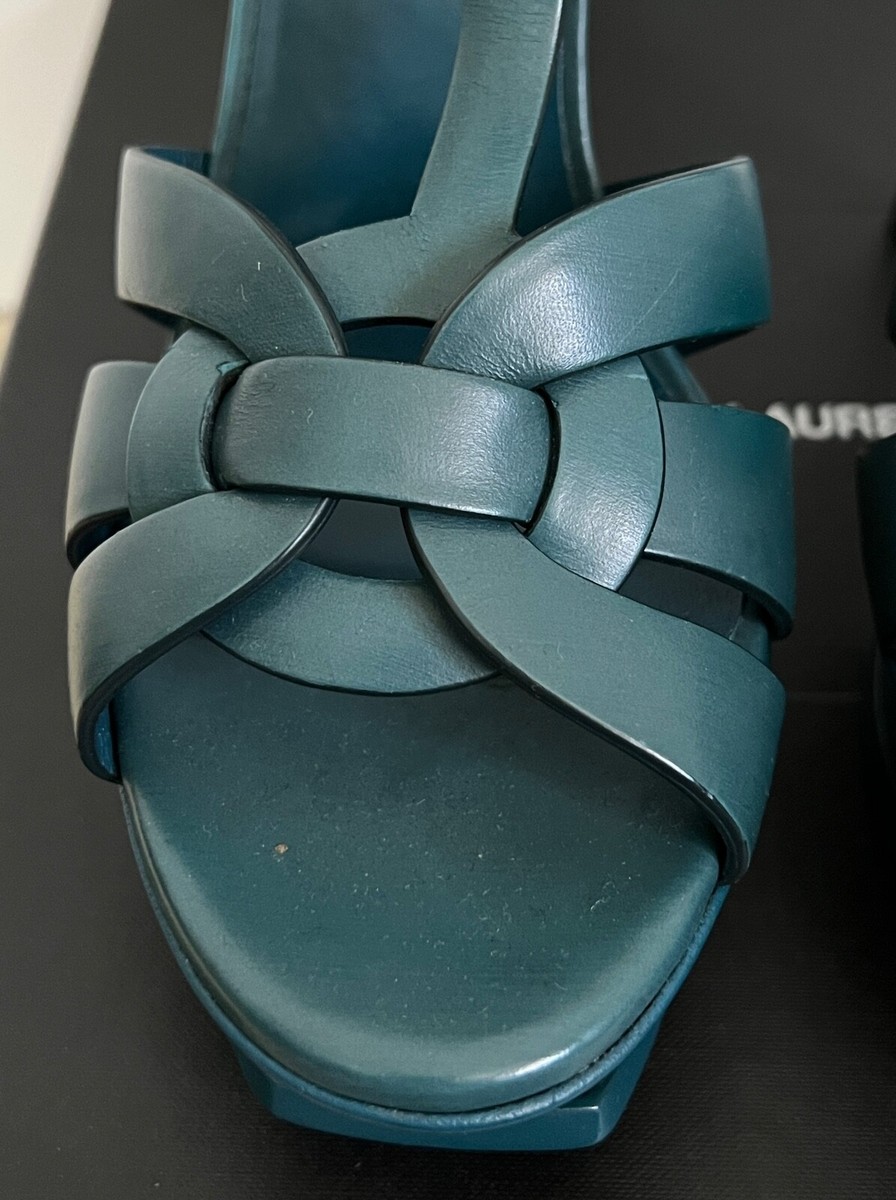Peacock green shop heels