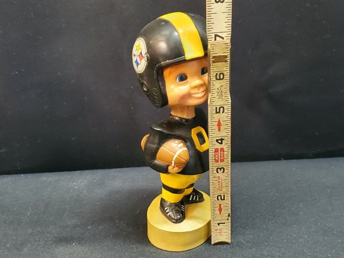 1975 Pittsburgh Steelers 7-1/2" Tall Plastic Football Bobblehead - Picture 7 of 7