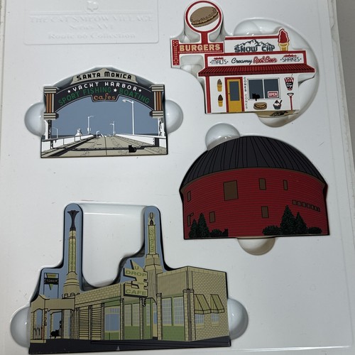 Cats Meow Village Route 66 Set NEW OLD STOCK Limited Edition w/ Box & Insert - Picture 10 of 15