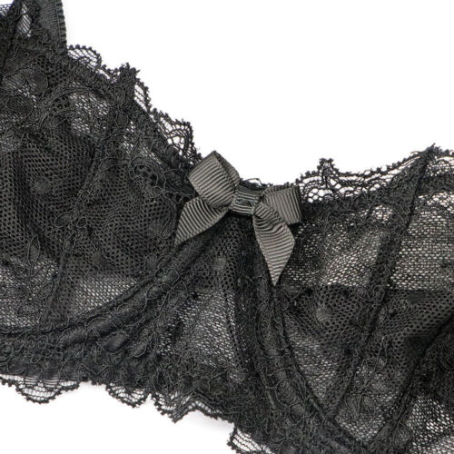 Wingslove Women's Sexy 1/2Cup Lace Bra Balconette Mesh Underwired Demi Shelf Bra - Bild 11 von 36