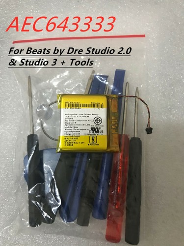AEC643333 New Original Battery For Beats by Dre Studio 2.0 & Studio 3 + Tools - Zdjęcie 4 z 4