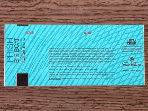 Phish 07/29/17 Baker's Dozen MSG NYC PTBM Mail Order Ticket 2017 Trey - Picture 2 of 2