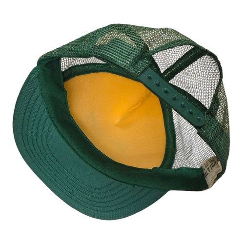 Sombrero de camionero protector seguro de colección malla ajustable Snapback tu línea de fondo verde - Imagen 9 de 13