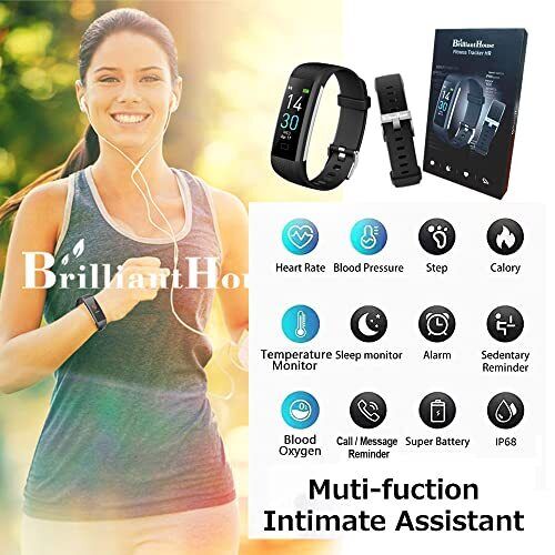 Fitnesstracker mit Herzfrequenz Schlafmonitor Schritt rechteckig - mittlerer Bildschirm - Bild 3 von 7