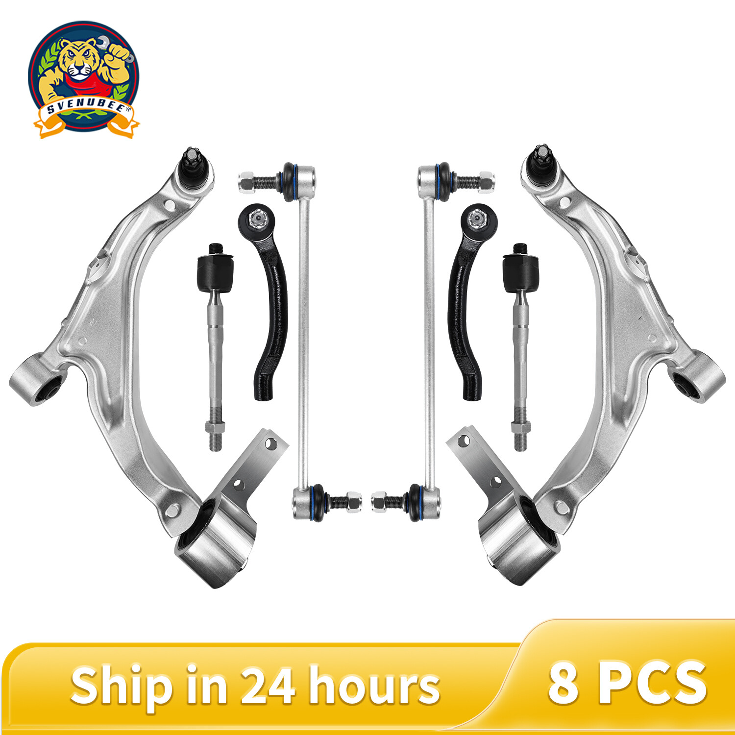 8x Front Lower LH & RH Control Arms w&sol;Ball Joints kit Fit Acura MDX 2007 - 2013
