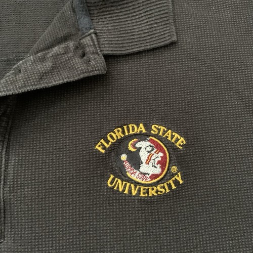 Vintage 90s Antigua Florida State University Polo Shirt Size L Seminoles FSU - Picture 3 of 10
