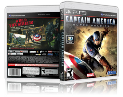 Nintendo Switch PS3 CAPTAIN AMERICA SUPER SOLDIER Captain America: Super Soldier - Replacement PS3 Cover and