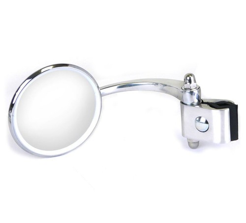 Round Clamp on Legshield Mirror | Vespa/ Lambretta Scooters for Left Hand Side - Picture 2 of 4