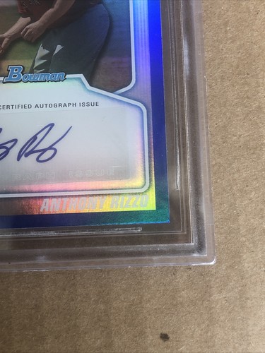 Anthony Rizzo 2010 Bowman Draft Prospects Blue 27/199 BGS 9.5 Auto 10 Yankees - Bild 8 von 12
