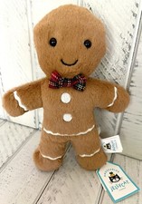Jellycat London Jolly Gingerbread Fred Original Holiday Plush Collectible NWT