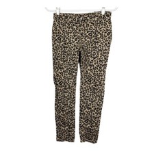 The Childrens Place Girls Jeggings Size 12 leopard prin super skinny stretch
