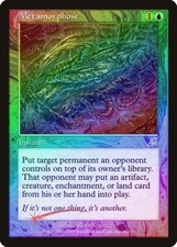 Metamorphose FOIL Scourge HEAVILY PLD Blue Uncommon MAGIC MTG CARD ABUGames
