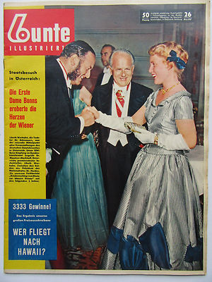 Bunte Illustrierte 26/1957, Bele Bachen, Greta Garbo, Gloria Vanderbilt