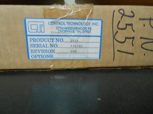 Control Technology 2551-1 Thermocouple Input 901F-2551-1 Free Shipping - Picture 1 of 3