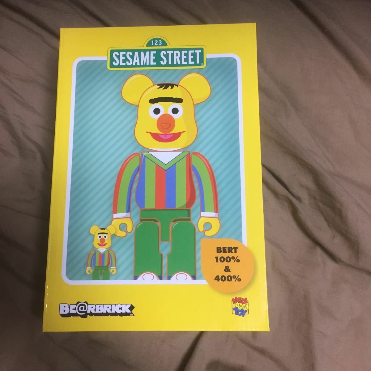 Súper rara Bearbrick 400 100 Sesame Street Bert ser rbrick Súper rara Bearbrick 400 100 Sesame Street Bert ser rbrick