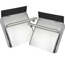 Fleetline 22" x 24" Standard Stainless Steel Quarter Fender 1585B-KIT - Pair