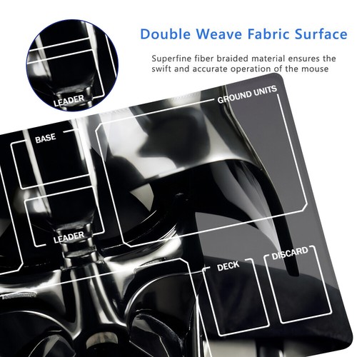 Alfombra de juego ilimitada Star Wars bolsa de almacenamiento gratuita tamaño 24X14IN alfombrilla protectora star2 - Imagen 10 de 18