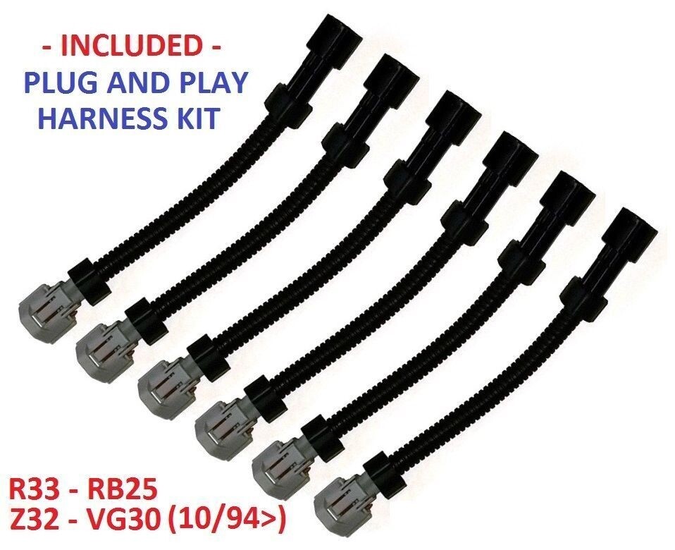 INJECTOR PLUG ADAPTERS for DENSO / SUBARU to NISSAN JECS NISMO R33 RB25DET ECR33 INJECTOR PLUG ADAPTERS for DENSO / SUBARU to NISSAN JECS NISMO R33 RB25DET ECR33
