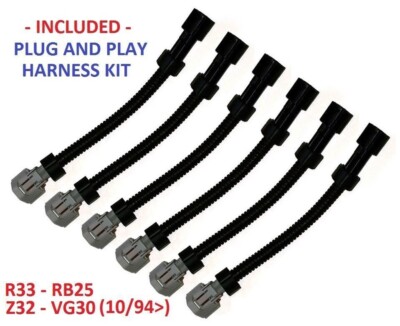 INJECTOR PLUG ADAPTERS for DENSO / SUBARU to NISSAN JECS NISMO R33 RB25DET ECR33 INJECTOR PLUG ADAPTERS for DENSO / SUBARU to NISSAN JECS NISMO R33 RB25DET ECR33
