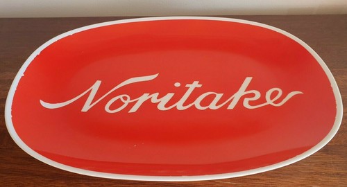 Vintage Red Noritake Advertising Platter Tray - Picture 2 of 6