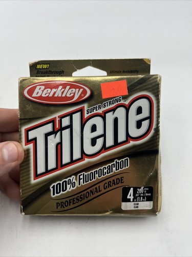 BERKLEY TRILENE 100% FLUOROCARBON 200 YD 4 LB FISHING LINE - NEW - Picture 2 of 10