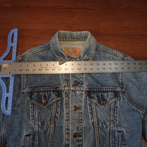 Vintage Levi’s Type III Denim Trucker Jacket 70506 0216 Sz 42R Made In USA 1980s - Picture 5 of 13