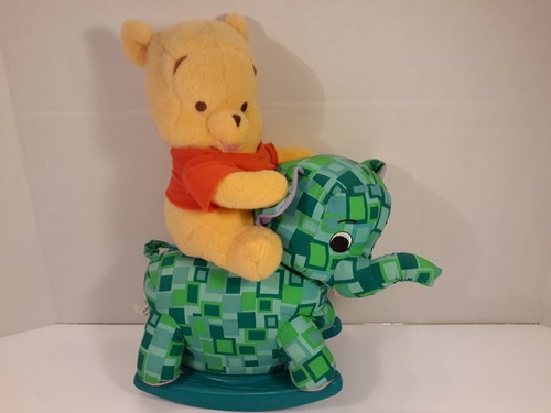 2001 Disney Baby Winnie The Pooh on Rocking Elephant **Does NOT Power On**