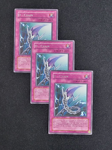 D - Chain 3 x POTD-EN050 1st Edition YuGiOh  Rare LP - Picture 1 of 14