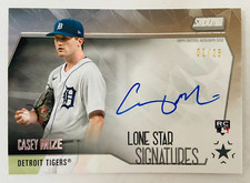 2021 Topps Stadium Club CASEY MIZE Lone Star Signatures RC Auto #'d 01/25 Rookie
