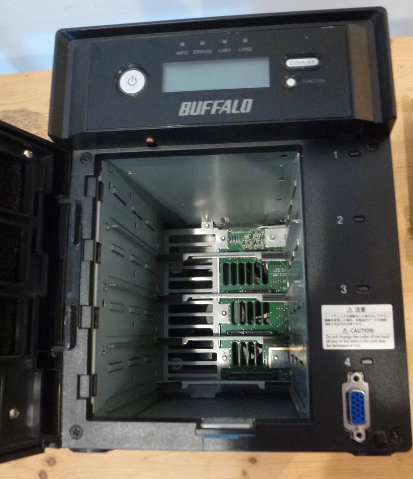 Buffalo Terastation Ts3400d 4 Bay (one 2TB drive Excellent! Needed extras! read! - Image 2 of 4