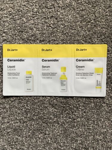 Dr Jart+ líquido ceramidina, suero, crema, trío de muestra, 1,5 ml