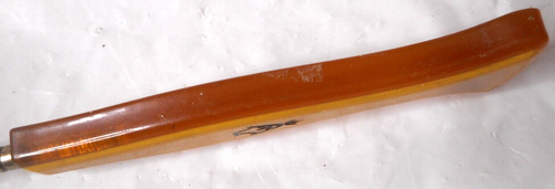 Bakelite Corset Button Hook Yellow Mottled Handle Black Image 1930-40s 6 7/8" - Picture 6 of 13